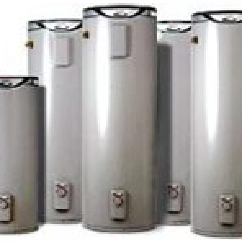 A selection of electric storage hot water systems