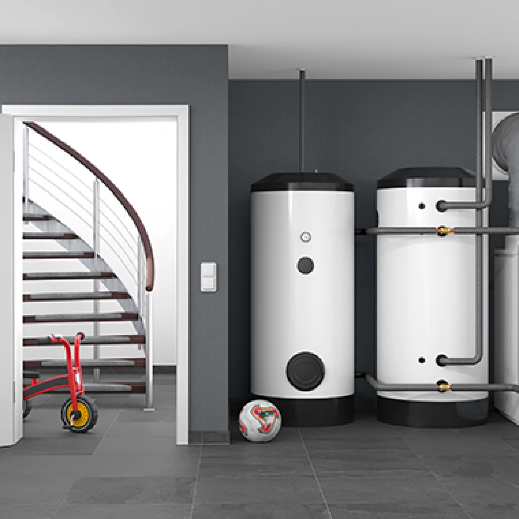 Immergas Magis air-source hydronic heat pump installation