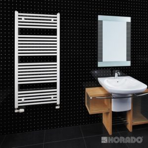 Hydronic heating used for a towel rail