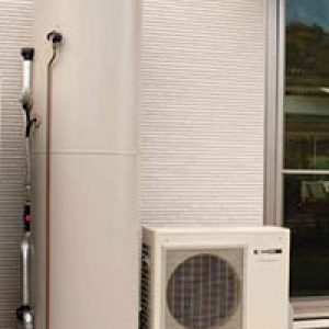 Sanden eco installed heat-pump