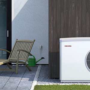 Stiebel outdoor renewable air source heat pump