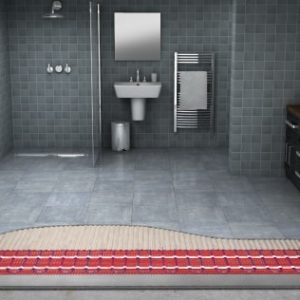 Bathroom underfloor heating